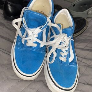 Vans Old Skool Shoes Enamel Blue&True White Size- M6/ W7.5 Excellent condition